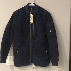 NWT Obey Women's Nomads Suede Bomber Jacket